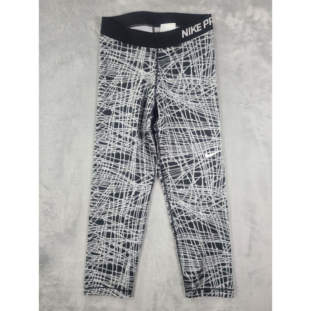 Nike Pro legging Womens Small Cool Tracer‎ Training Capris Pants Abstract Print